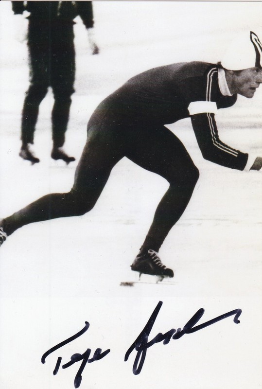 Olympia 1980: Terje Andersen (Nor)  Autogramm Bronze Olympia - Eisschnelllauf