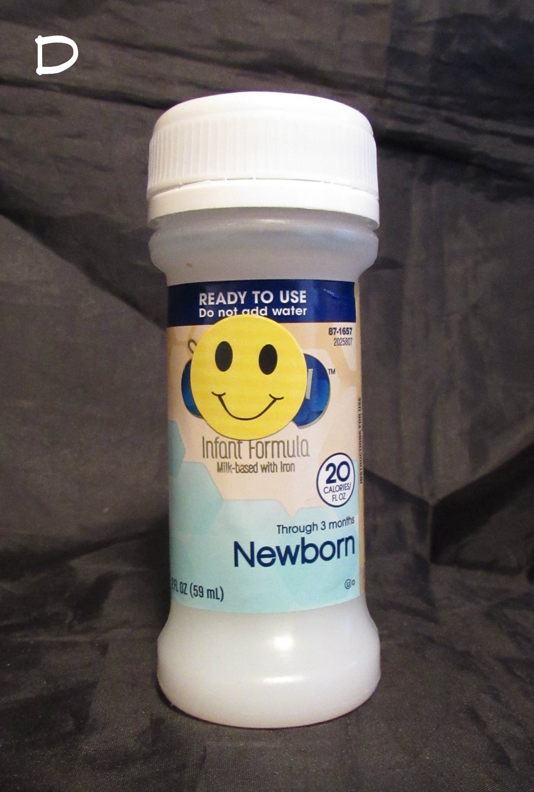 Reborn baby doll bottle magnetic fake hospital water or formula 2oz Photo Prop