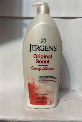 Jergens-Original Scent-Cherry Almond Essence-Dry Skin Moisturizer Lotion-32 Floz