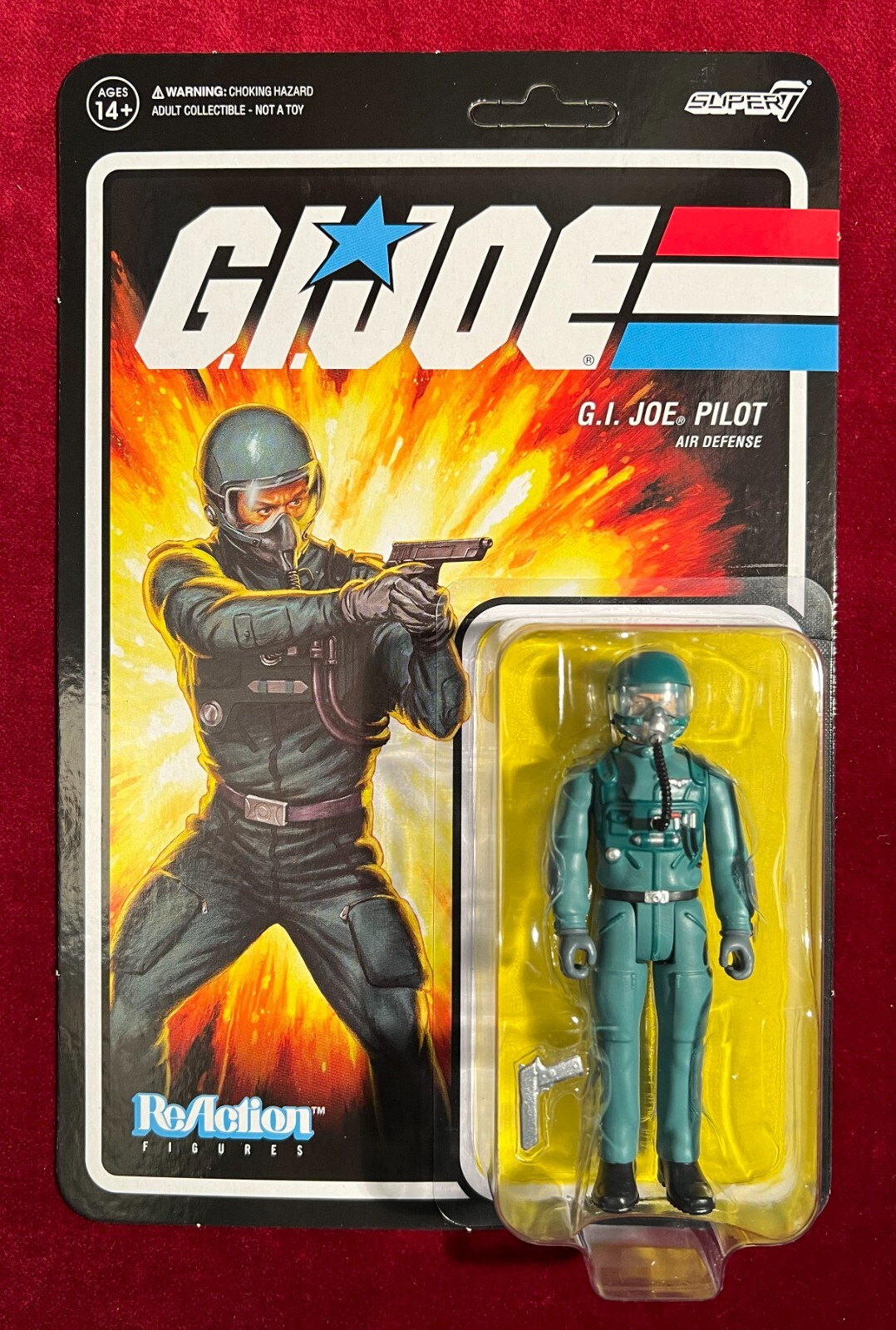 GIジョー スクランブル　パイロット Amazon.com: Super7 G.I. Joe Joe Pilot Facemask - 3.75 in