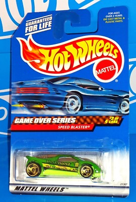 Hot Wheels 1999 Game Over Series #959 Speed Blaster Green w/ Gold SBs