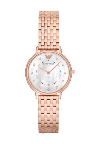 Emporio Armani Women's Rose Gold-Tone Stainless Steel Dress