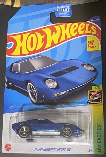 Hot Wheels 1:64 NIB '71 Lamborghini Miura P400SV Blue HW