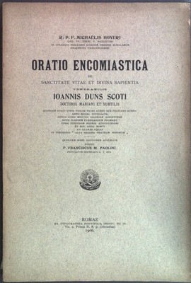 Oratio Encomiastica de Sanctitate vitae et divina sapientia venerabilis Ioannis 