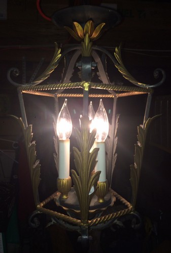 True Vintage Gothic Architecture - Metal Ceiling Lamp