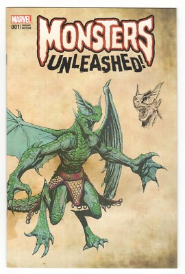 Monsters Unleashed #1 New Monster Wraparound Variant - 1st Kid Kaiju - NM 9.4