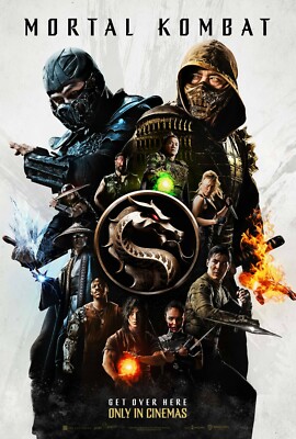 Mortal Kombat Movie 2021 Metal Poster 7x11 12x18 Sub Zero Scorpion Sonya Blade