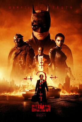 2022 The Batman Movie Poster Print 13''x19'' Pattinson DC Comics Gotham City    