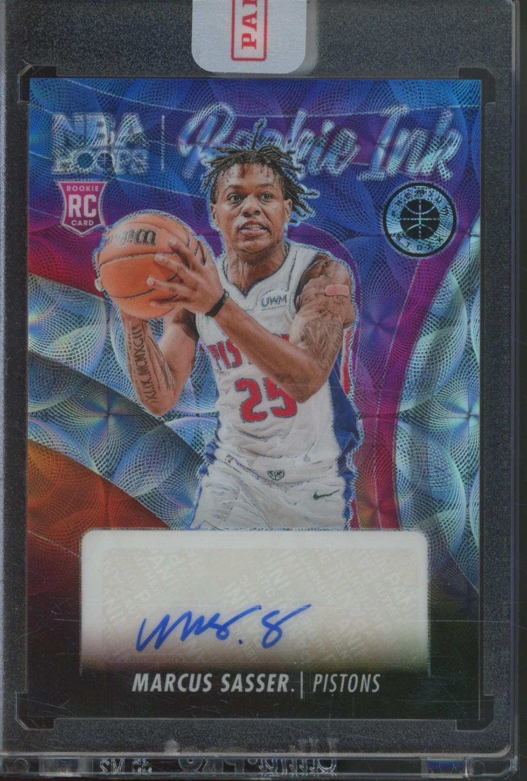 2023 Panini Premium Stock Rookie Ink Scope Marcus Sasser 32/75 Auto RC Rookie