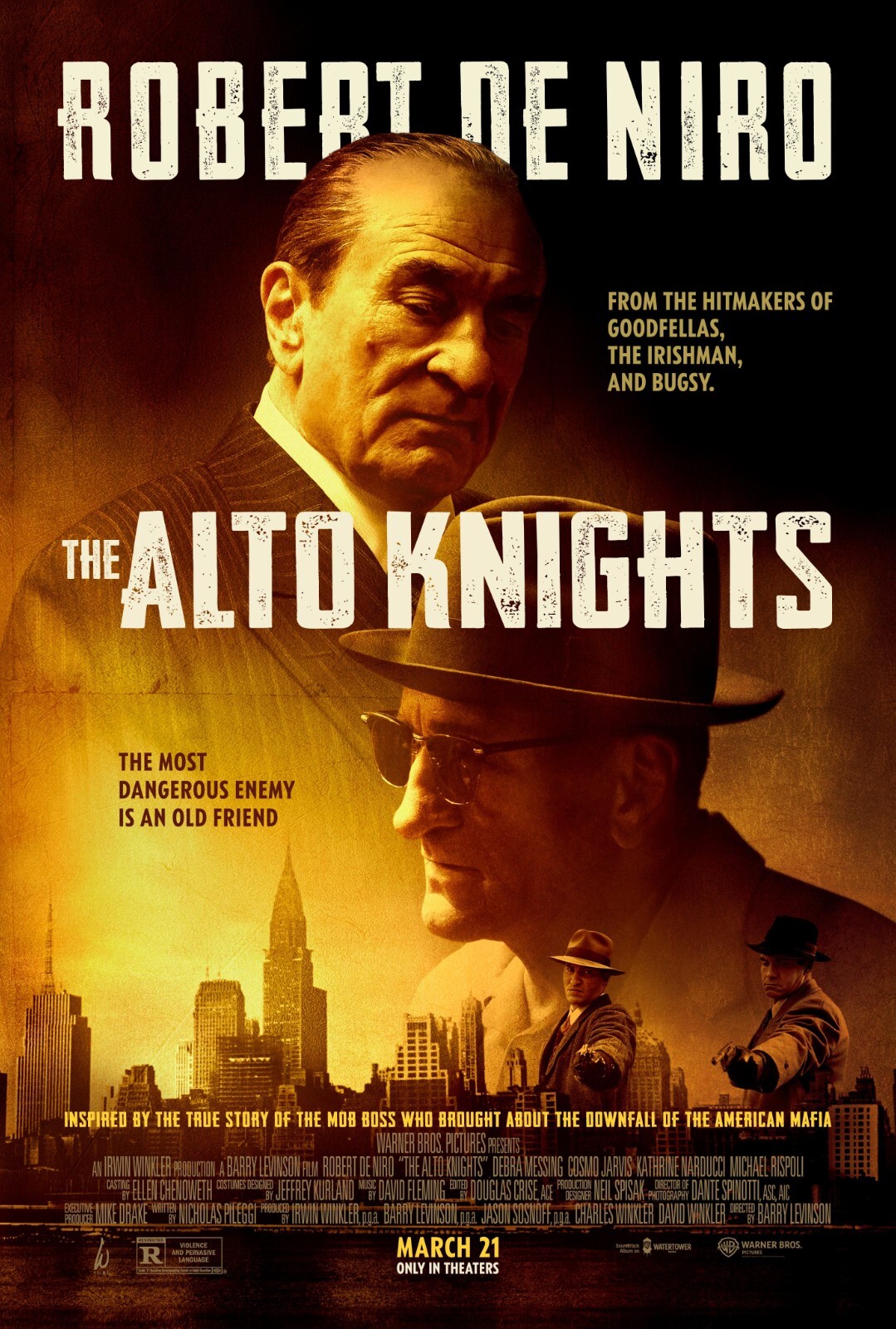ロバートデニーロ THE ALTO KNIGHTS 映画館用ポスター 送料込み The Alto Knights movie poster - Robert De Niro - 11