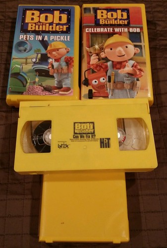 Lot of 3 Bob the Builder VHS