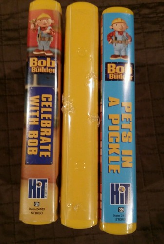 Lot of 3 Bob the Builder VHS