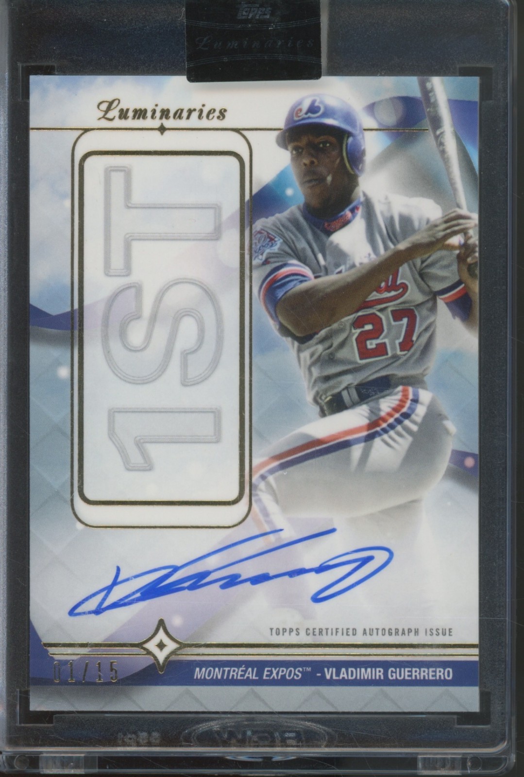 2023 Topps Luminaries Home Run Kings Vladimir Guerrero 1/15 Auto Autograph