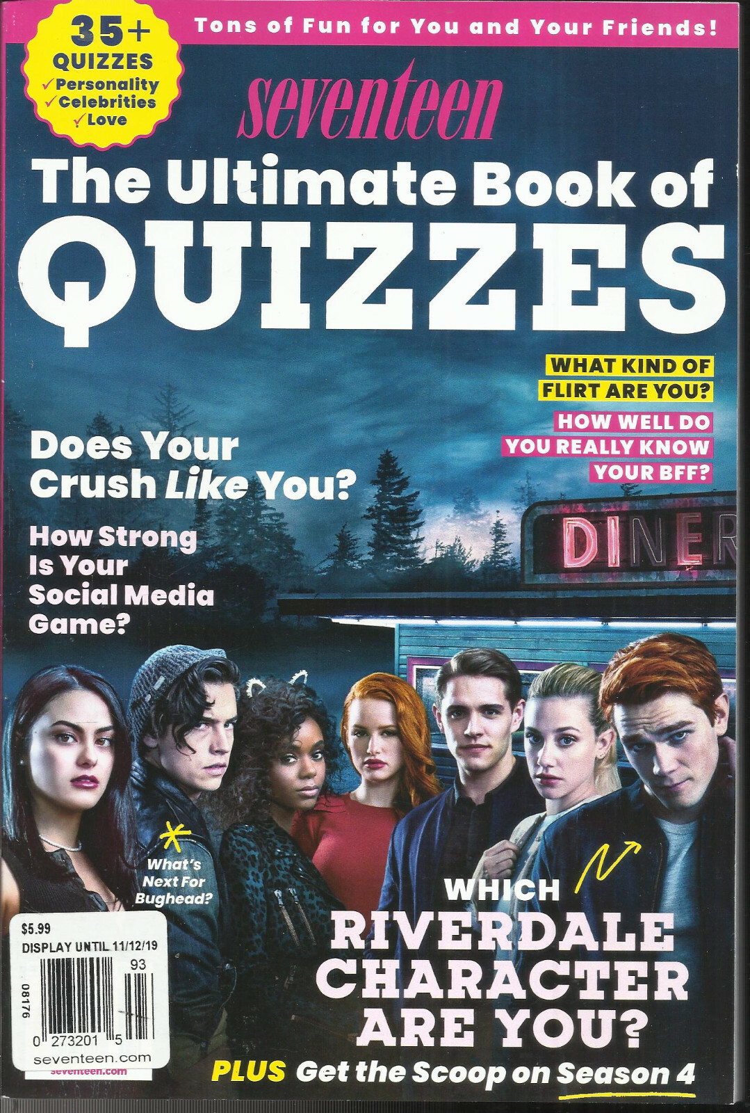 SEVENTEEN, THE ULTIMATE BOOK OF QUIZZES MAGAZINE * TONS OF