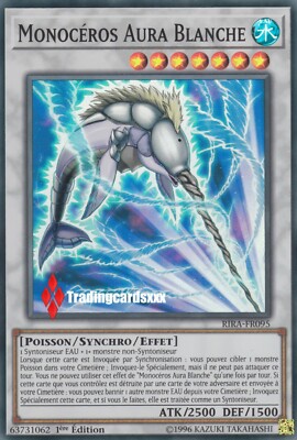 ♦Yu-Gi-Oh!♦ Monocéros Aura Blanche (White) : RIRA-FR095 -VF/Super Rare-