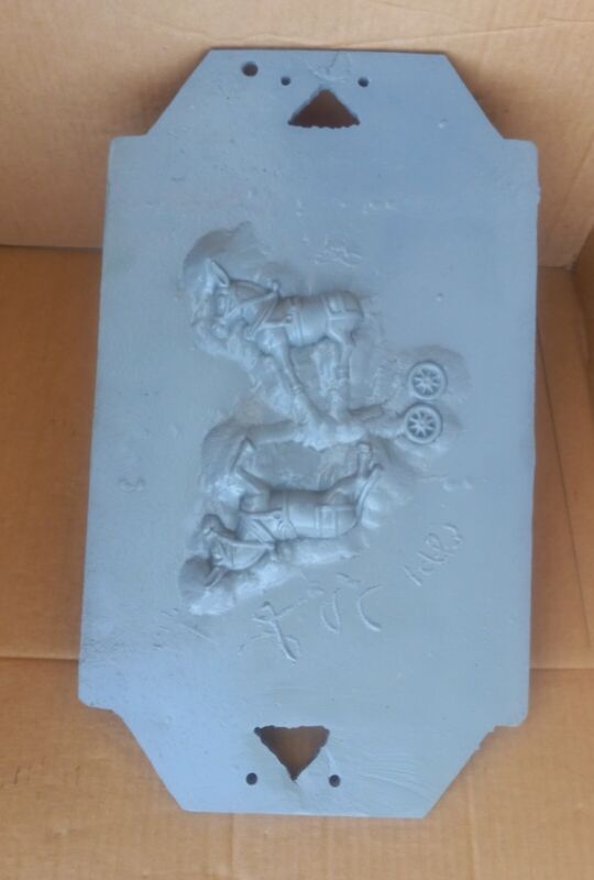Antique Industrial Foundry Zinc Sand Cast Mold Circus Horse / Donkey  Pattern