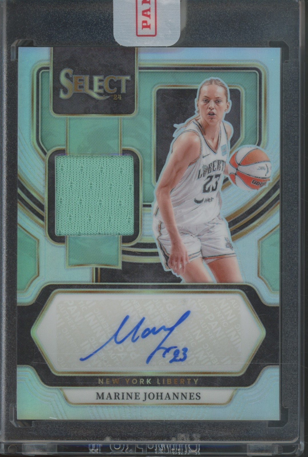 2024 Panini Select WNBA Silver Prizm Marine Johannes Auto Autograph Jersey