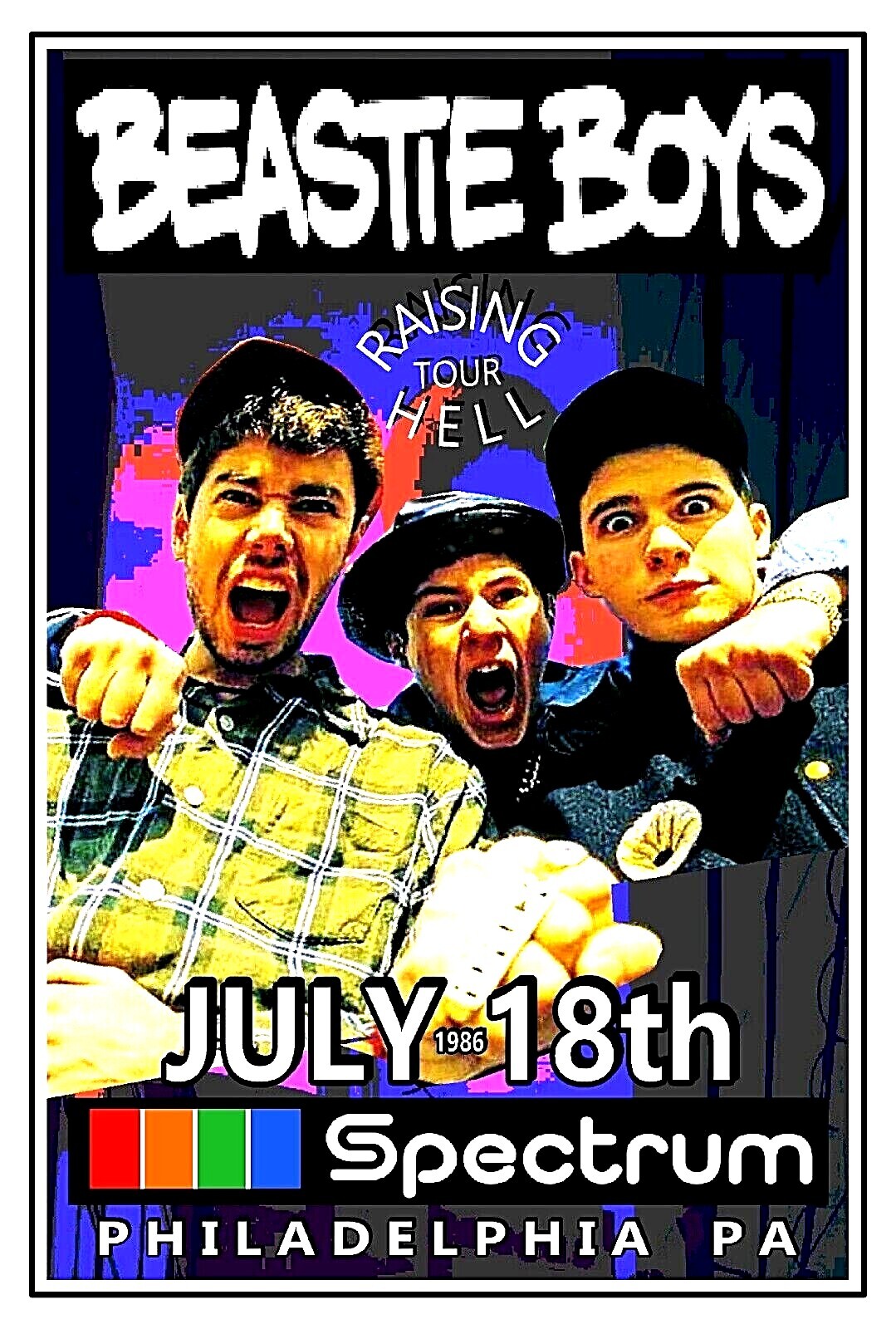 ミュージシャン BEASTIE BOYS NORTH AMERICAN TOUR TAZ Beastie Boys - 1994 T.A.Z. poster North American Tour 1st ed