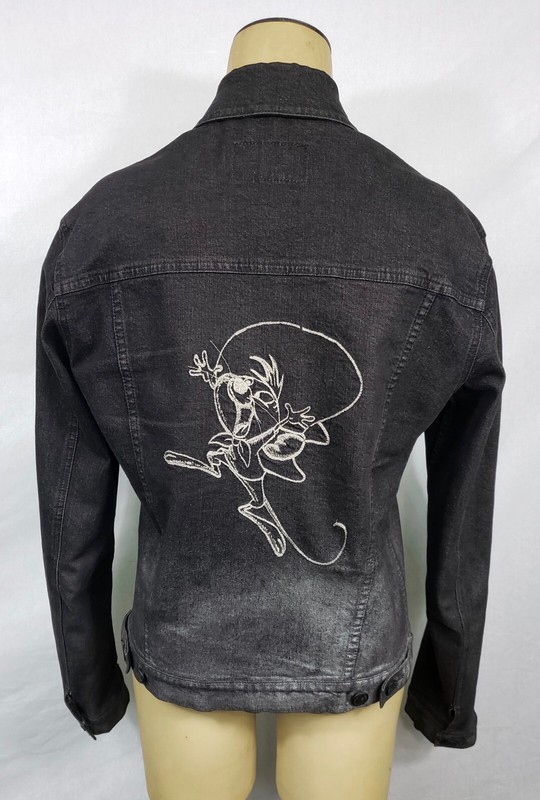 dark grey jean jacket