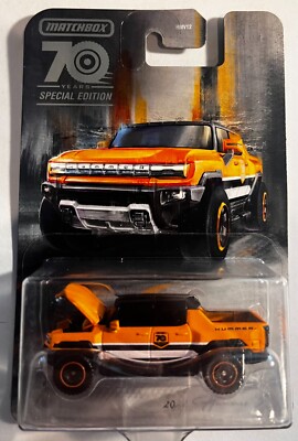 2023 MATCHBOX MOVING PARTS ORANGE '22 HUMMER EV 3/5 HMV12