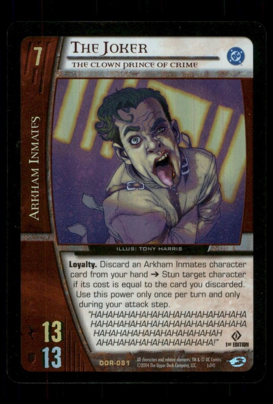 The Joker Clown Prince of Crime DOR-081 Holo VS System DC Origins
