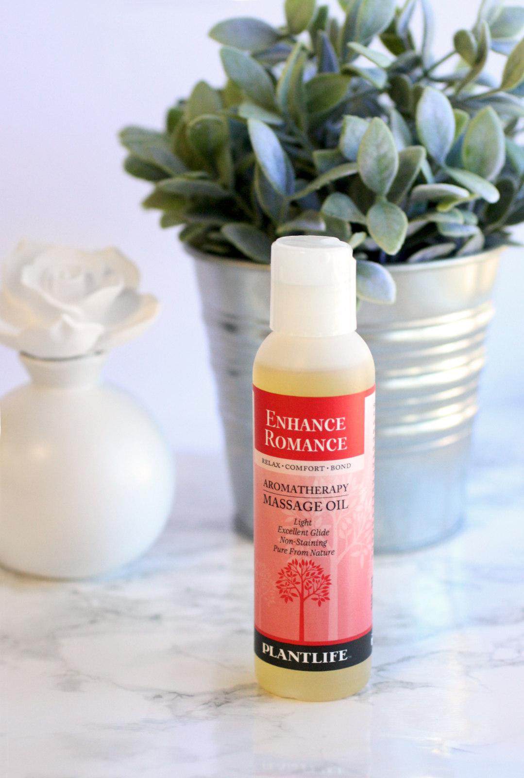 Plantlife Massage Oil 4 oz- Variety Scents, Silky Skin, Light Aroma, Made in CA