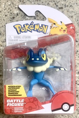 Frogadier Pokemon 3'' Battle ACTION FIGURE Jazzwares Nintendo BRAND NEW 2023