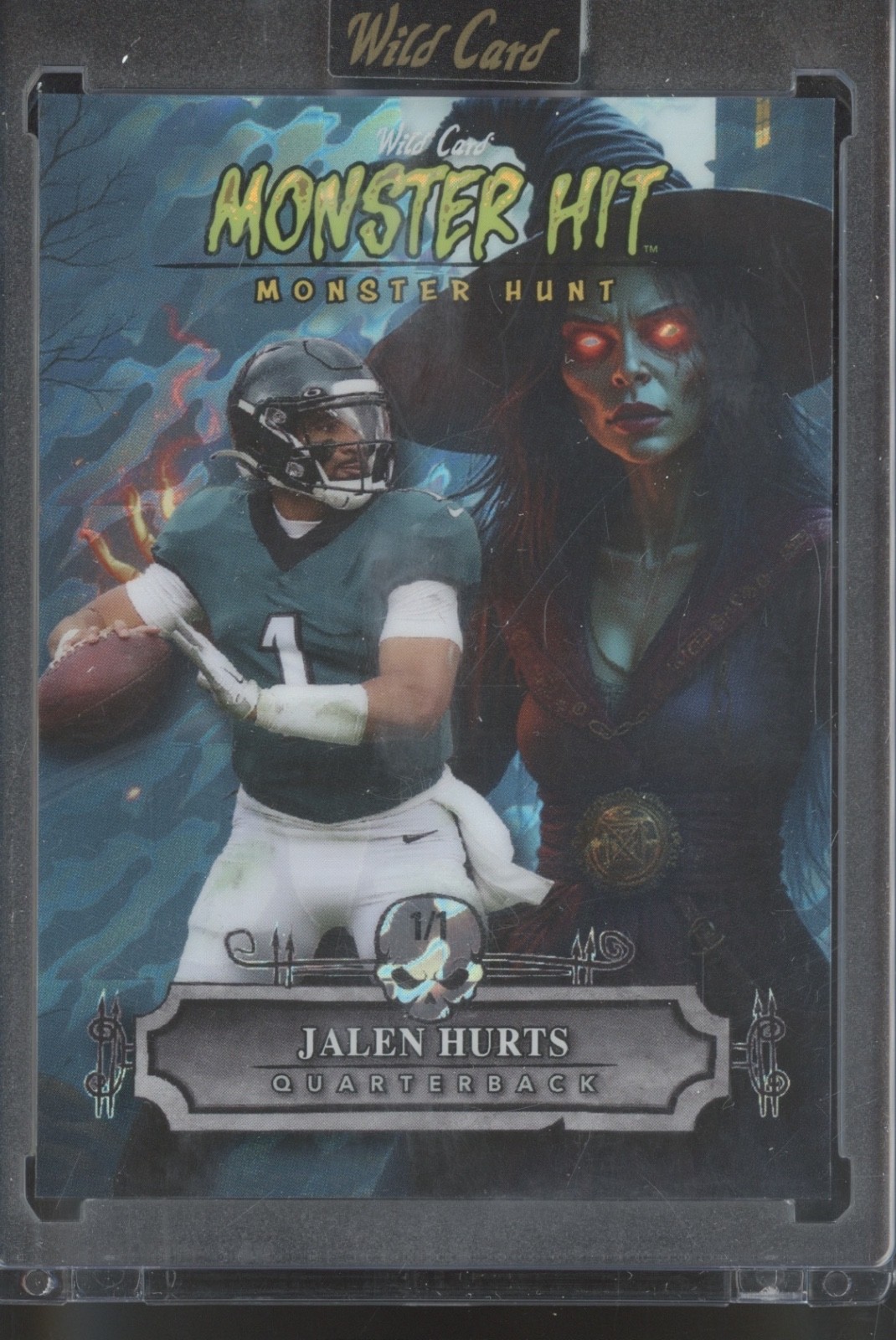 2025 Wild Card Hunt Monster Hit Witch Jalen Hurts 1/1
