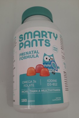 Smarty Pants Prenatal Formula Gummy Vitamins -- 180 Count