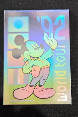 MICKEY MOUSE 1991 Impel Disney '92 World Tour HOLOGRAM