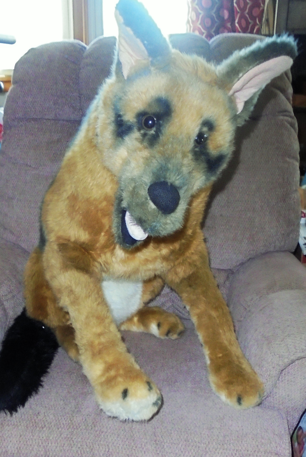 Melissa  Doug Giant German Shepherd - Lifelike Stuffed Animal Dog  (over 2 feet