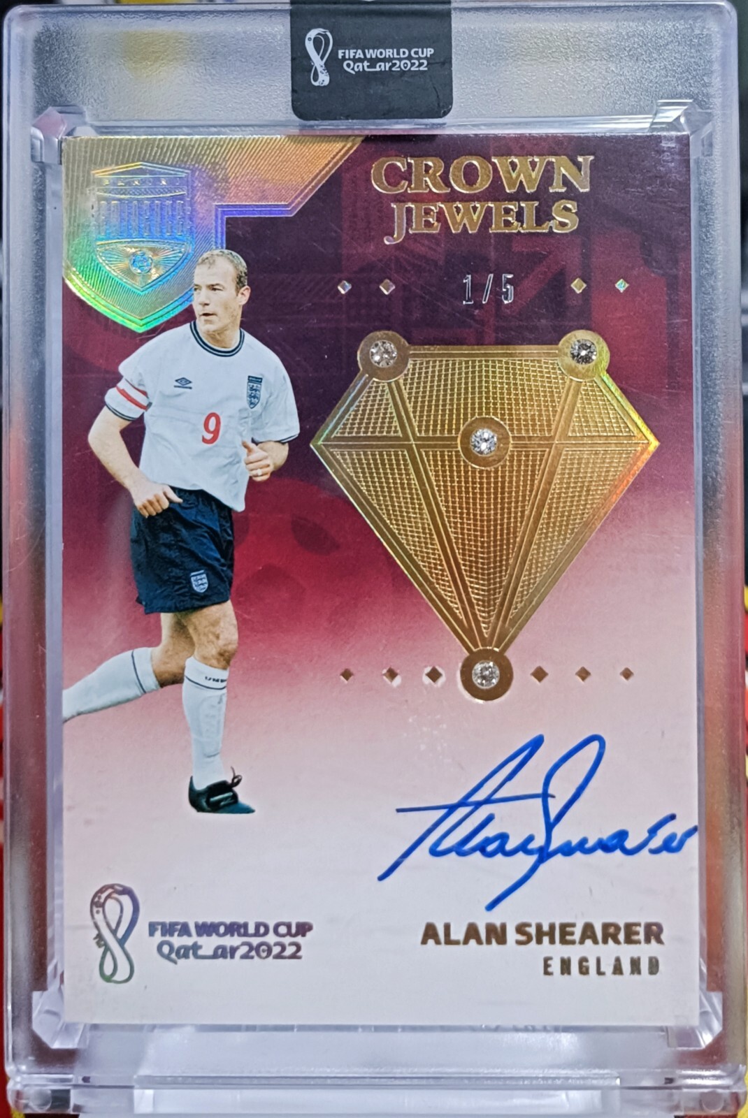 アラン・シアラー ALAN SHEARER /5 2018 Eminence 2018 Panini Eminence ALAN SHEARER Crowned jewel Auto /5