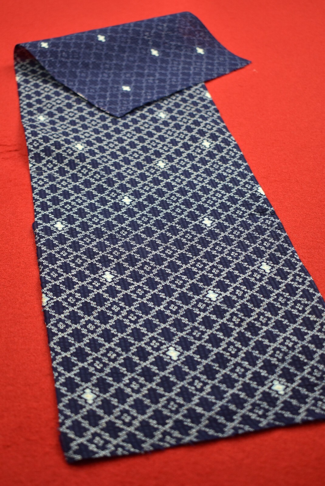 画材 Indigo Genuine Japanese vintage indigo cotton fabric, No. 2968, Boro fabric