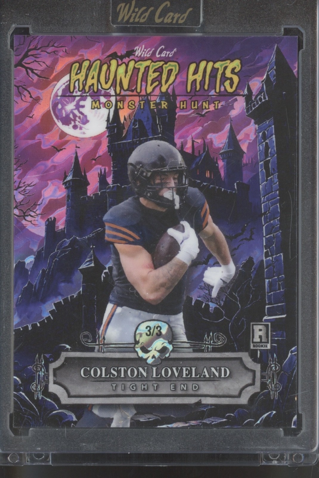 2025 Wild Card Monster Hunt Haunted Hits Purple Colston Loveland RC 3/3