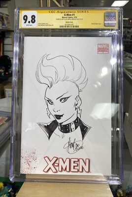 X-Men #1 (2010)   Mirka Andolfo ORIGINAL SKETCH   CGC 9.8 SS Storm Comic Art