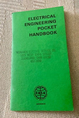 Electrical Engineering Pocket Handbook Monarch Electric Cleveland Ohio