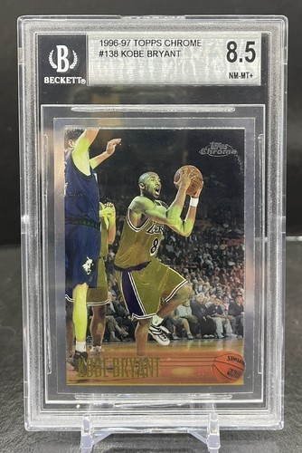 1996-97 KOBE BRYANT TOPPS CHROME #138 ROOKIE CARD LAKERS