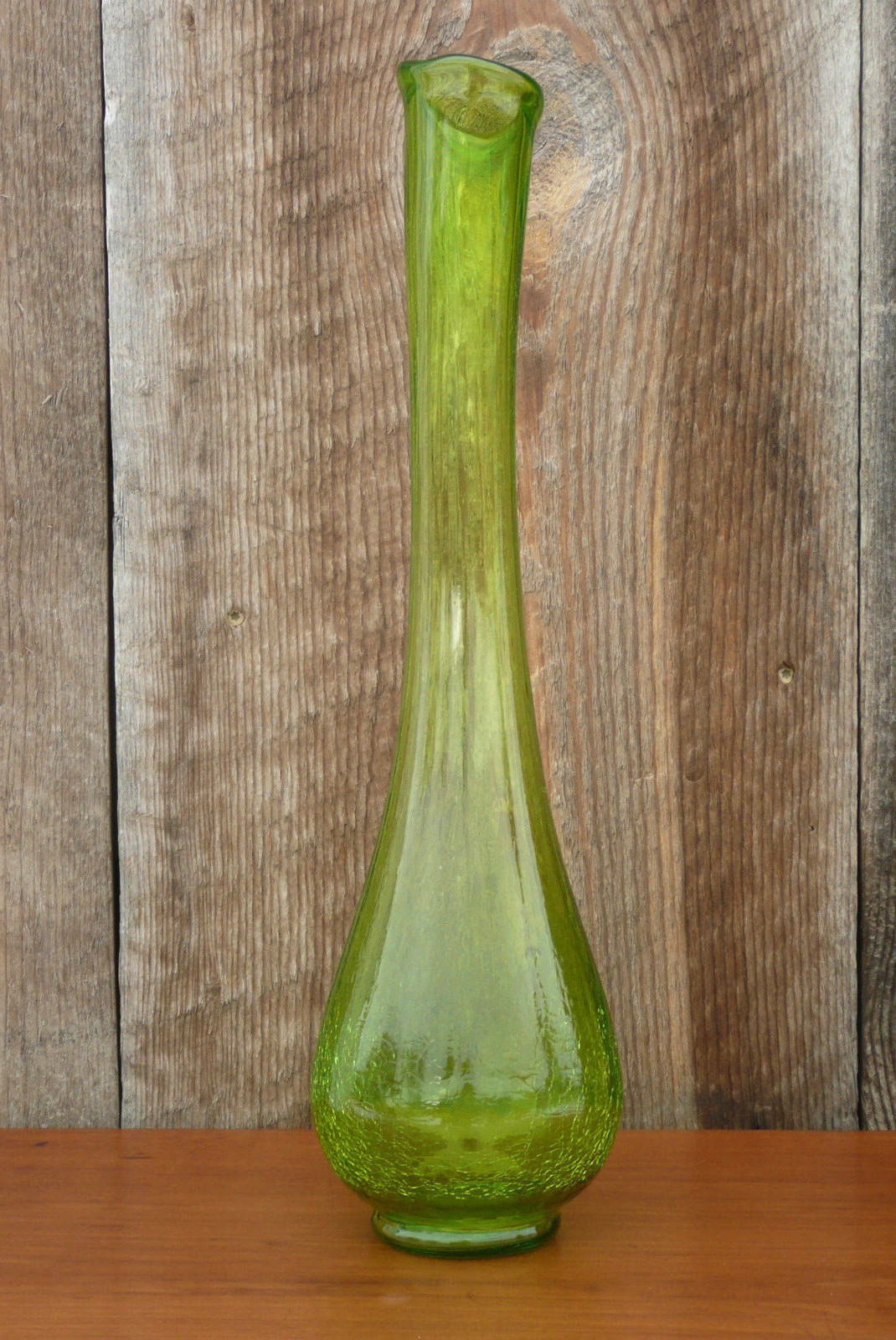 Vintage CRACKLE GLASS ~ Tall 16
