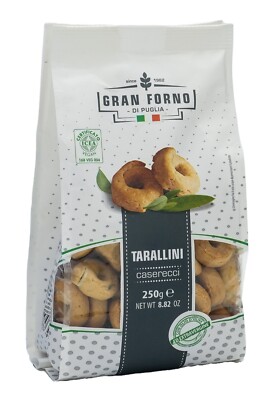 Taralli Caserecci | Taralli mit Meersalz | TERRE DI PUGLIA | 250g | aus Italien