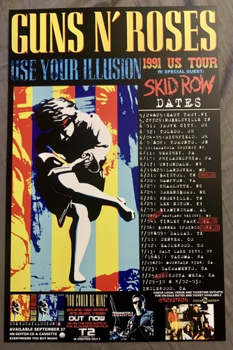 guns n' roses 5/5 日本限定ポスター POSTER リトグラフ 激レア