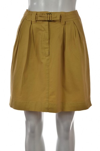 美品★ CHLOE A LINE SKIRT See By Chloe Skirt Size 4 Yellow Solid Above Knee Cotton A