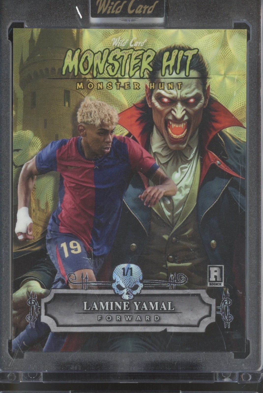 2025 Wild Card Hunt Monster Hit Yellow Kaleidoscope Lamine Yamal RC Rookie 1/1