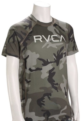 Рашгард RVCA Boys SS — камуфляжный — новый