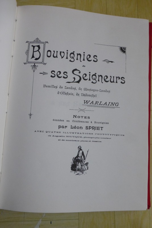 LéOn Spriet Bouvignies Et Ses Seigneurs. N°18/500. 1987