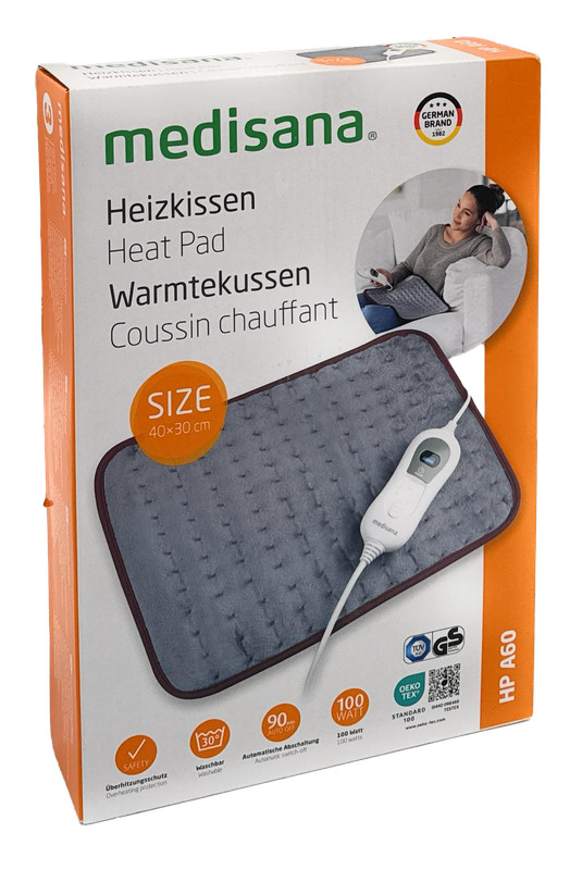 Medisana Heizkissen WäRmekissen 40 X 30 Cm Flauschig Weich 3 Stufen 100watt Grau
