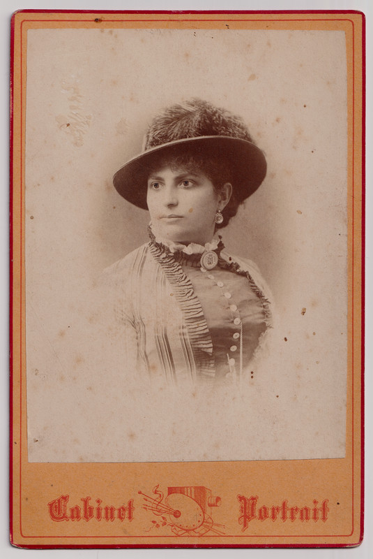 Carte Cabinet La Cantatrice Adelina Patti (1843-1919) Opera Vintage Print C.1890