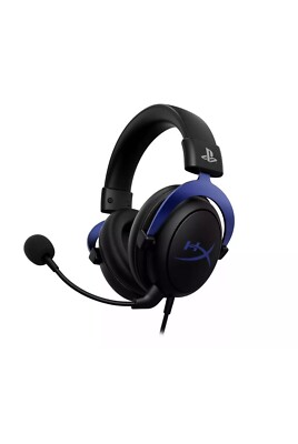 HyperX - Cloud Wired Gaming Headset for PS5 and PS4 - Black/Blue
