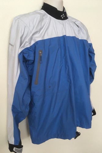 Extrasport Splashtop Long Sleeve Paddle Kayak Jacket Mens Size XL Blue Gray