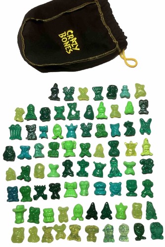 コッシー Vtg Crazy Bones Gogos Mixed Lot Solid & Translucent Yellow