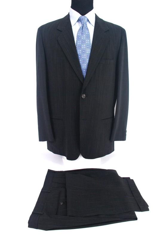 Issey Miyake Japan 2Btn Lightweight Wool Charcoal Gray Suit Men’s 45L